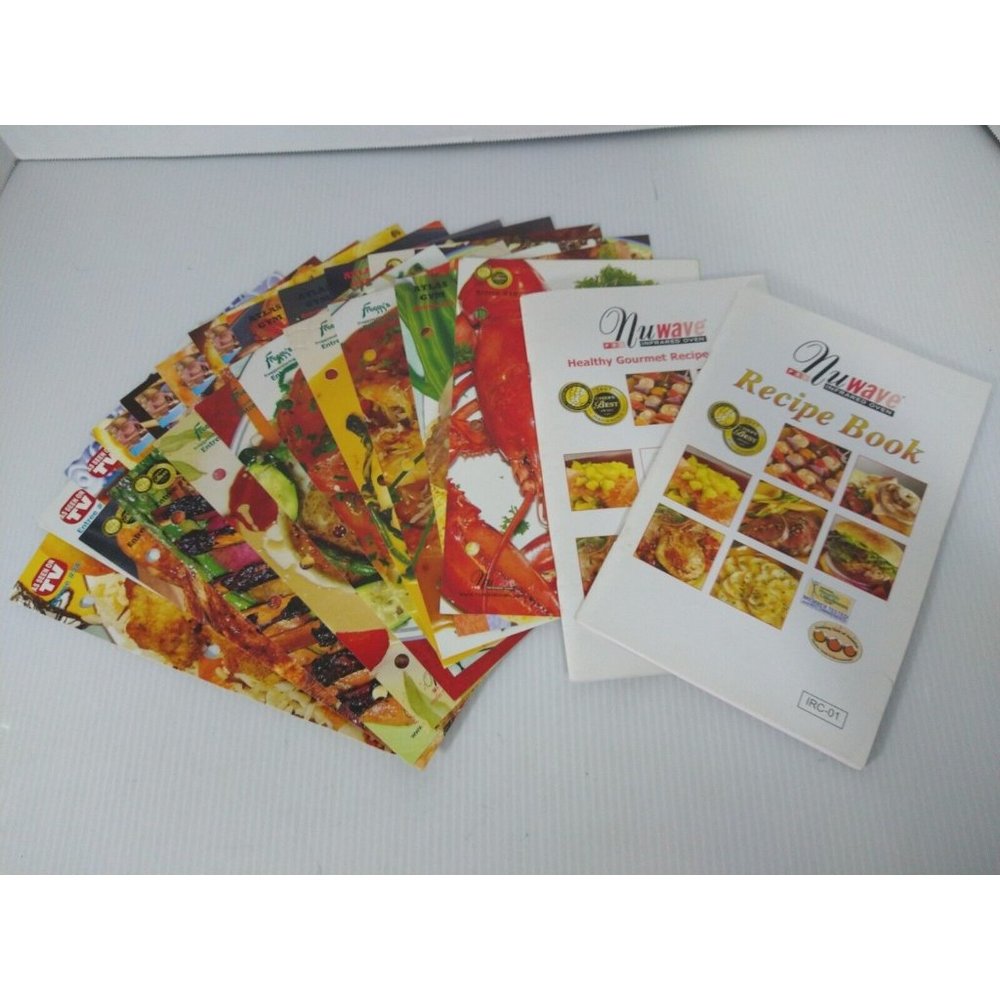 NuWave Pro Infared oven Recipe Book & Healthy Gourmet and 21 Extra Recipes